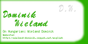 dominik wieland business card